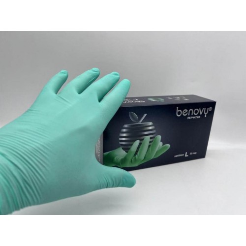 BENOVY MULTICOLOR НИТРИЛ медицинские цветные перчатки в Энгельсе