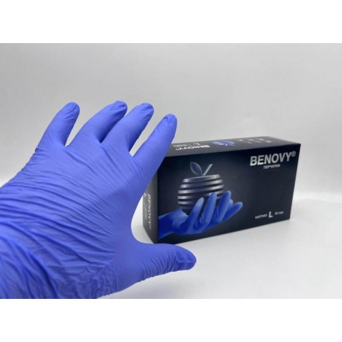 BENOVY MULTICOLOR НИТРИЛ медицинские цветные перчатки в Энгельсе