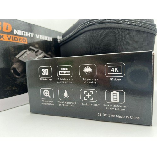 Бинокль ночного видения 3D NIGHT VISION / 4K VIDEO  (с креплением на голову)  в Энгельсе