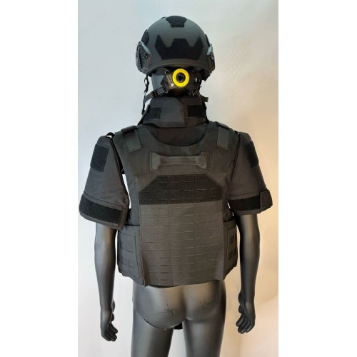 Бронежилет разгрузочный UNIVERSAL ARMOR в Энгельсе (СВМПЭ + бронеплиты Бр5 класса) черный