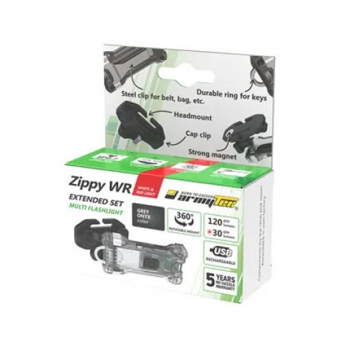 Наключный фонарь Armytek Zippy Extended Set WR (Grey Onyx) в Энгельсе